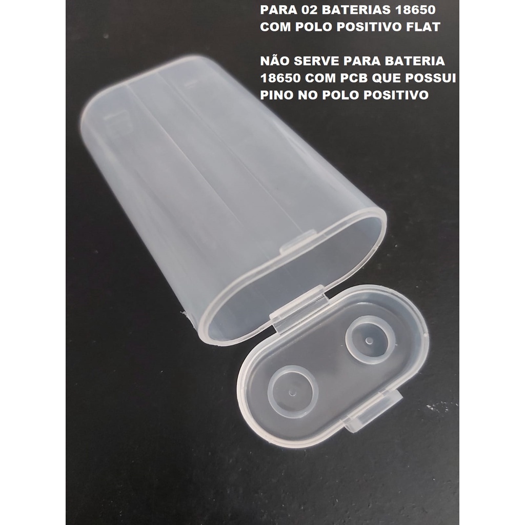 Case para Armazenar Organizador Bateria 18500 18650 Organizador