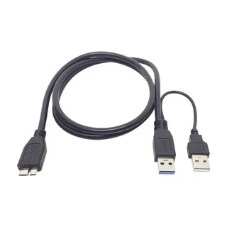 Cabo 3.0 X 2 USB-A Para HD Externo Dados e Alimentação