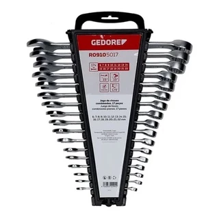 Jogo De Chave Combinada 6 A 22 Mm 17 Peças Gedore Red R09105017