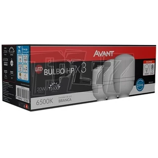 Confira Kit 3 Lâmpadas Led Bulbo 20w E27 Bivolt Avant Alta Potência Casa Comércio