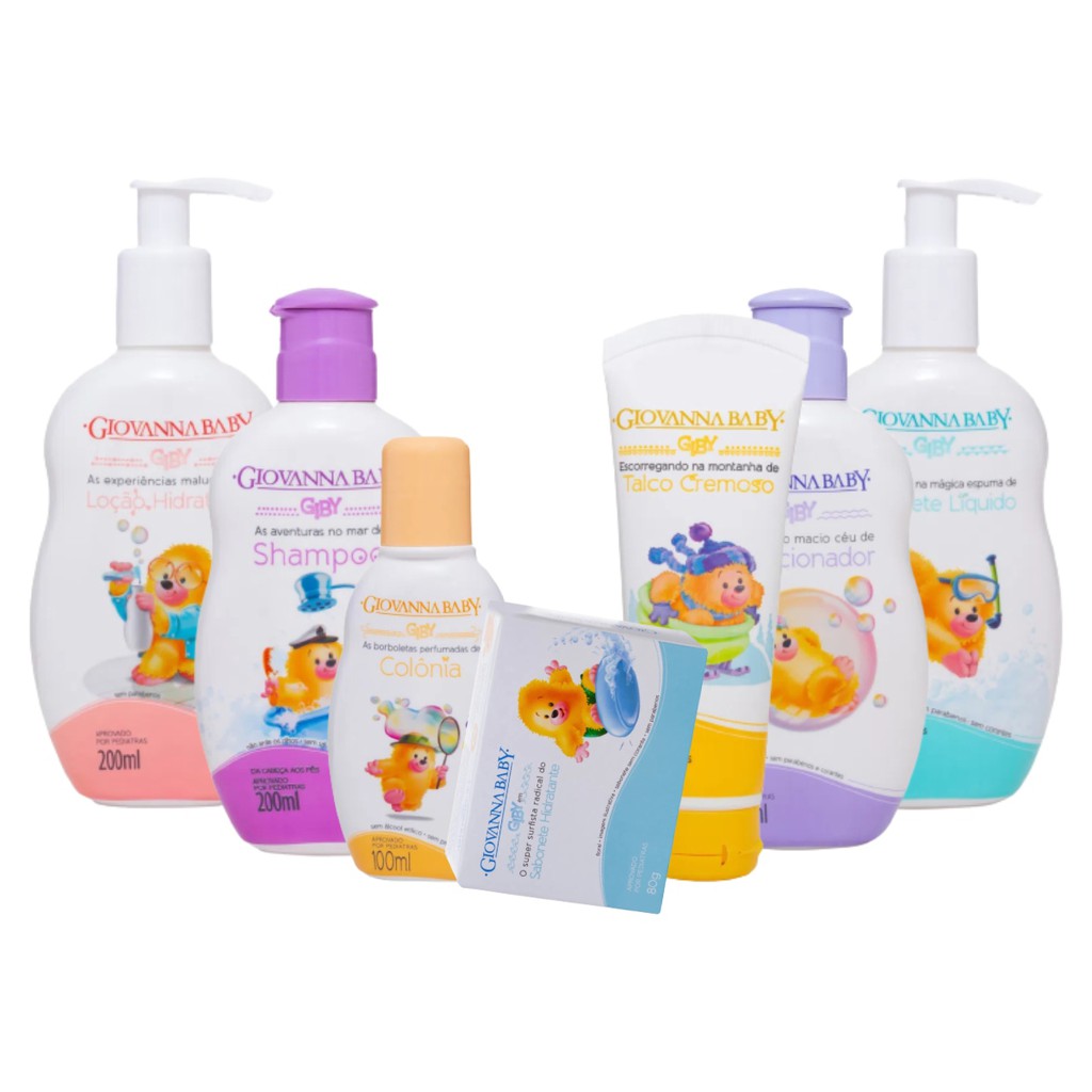 Kit Giovanna Baby Giby Linha Infantil 07 Itens | Shopee Brasil