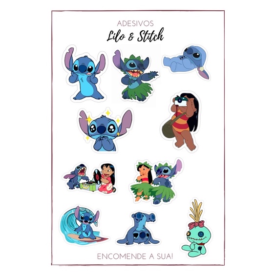 Adesivos Lilo & Stitch