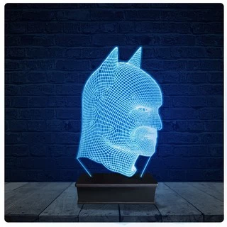 Luminária Led Acrilico Abajur - Batman Efeito 3d