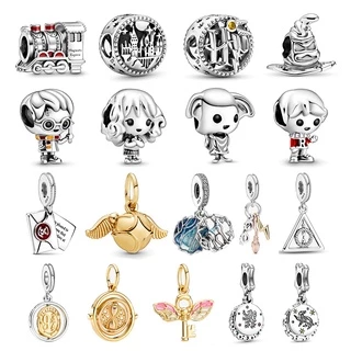 Pulseira Pandora De Prata Encantado Harry Potter Charm Beads Pingente Jóias De Bricolage