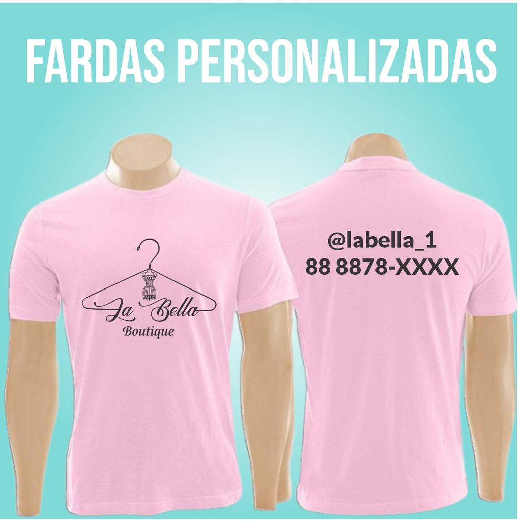 Fardamento blusas personalizadas Shopee Brasil