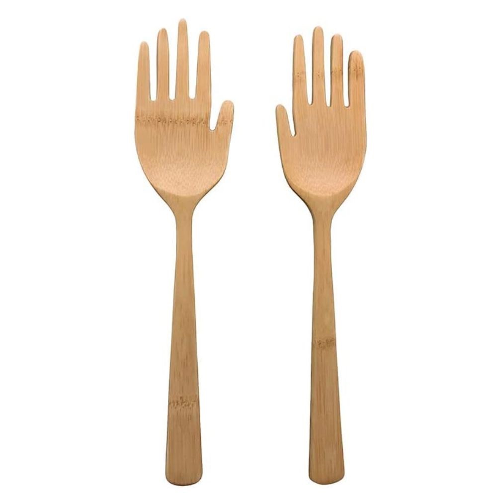 Pegador de Saladas Mãozinhas de Bambu - OIKOS