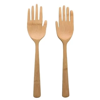 Pegador de Saladas Mãozinhas de Bambu - OIKOS