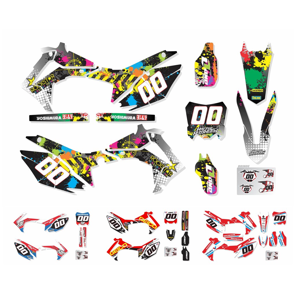 Adesivos Proteção Laminados Moto Trilha Motocross Xlr 125 CA-16492