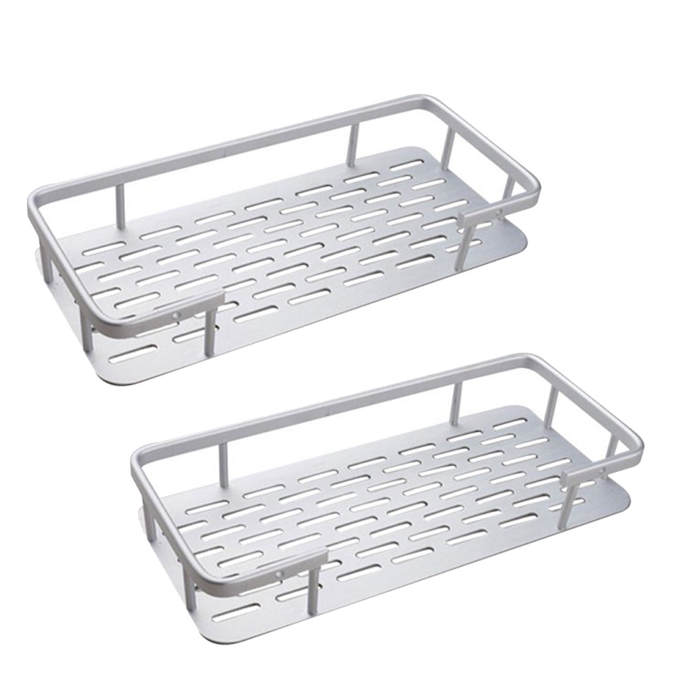 Porta Shampoo Prateleira Duplo Banheiro Parede Chuveiro Aluminio Sabonete