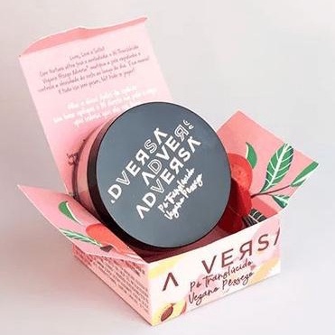 Pó Translúcido Vegano de Pêssego 13g - Adversa Promoção
