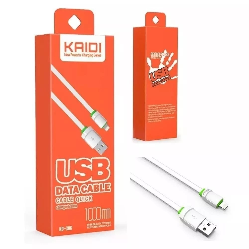 Cabo Original Kaidi Lightning Kd 306 Silicone Shopee Brasil 4726