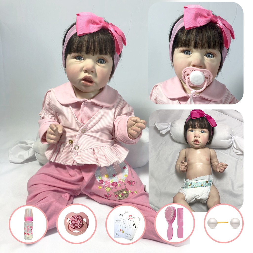 Casal de Bebês Reborn Gêmeos Kit Sandie Pronta Entrega!, Brinquedo Bebê  Reborn Nunca Usado 77167004