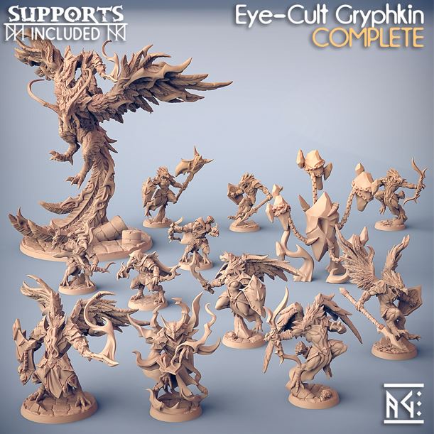 Miniatura para RPG – Coleção Eye Cult Gryphikins