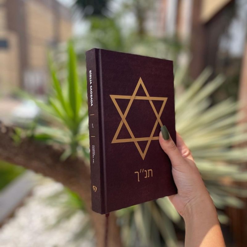 Bíblia Sagrada Estrela de Davi ACF | Letra Média | Capa dura | Shopee ...