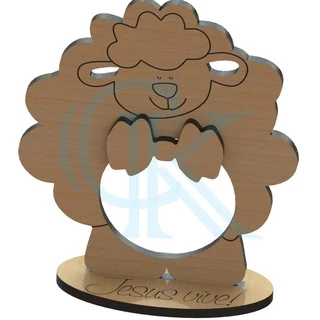 Kit 20 Lembrancinhas Ovelha Porta Bombom De Páscoa Mdf em Oferta na Shopee
