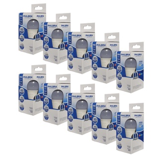 Kit 10 Lampadas LED Residencial 9 Watts Branco Frio 6500k Bivolt Philbra