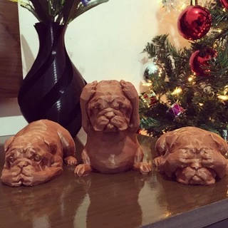 Trio Bulldogs Geométricos Não ouço, não vejo, não falo