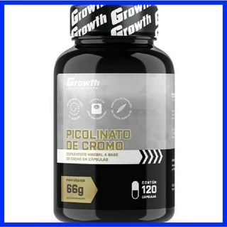 Picolinato de Cromo 550mg 120 Cápsulas Growth Supplements