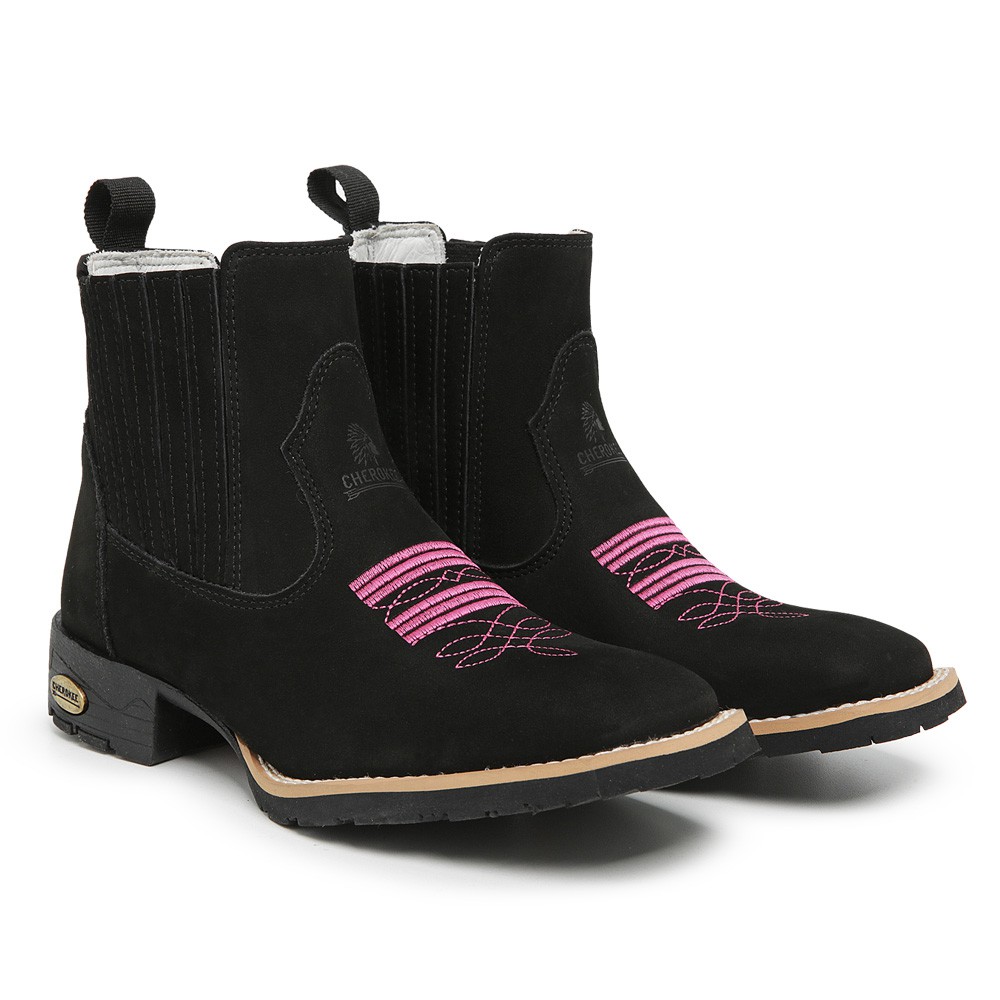 Bota cano store curto country feminina