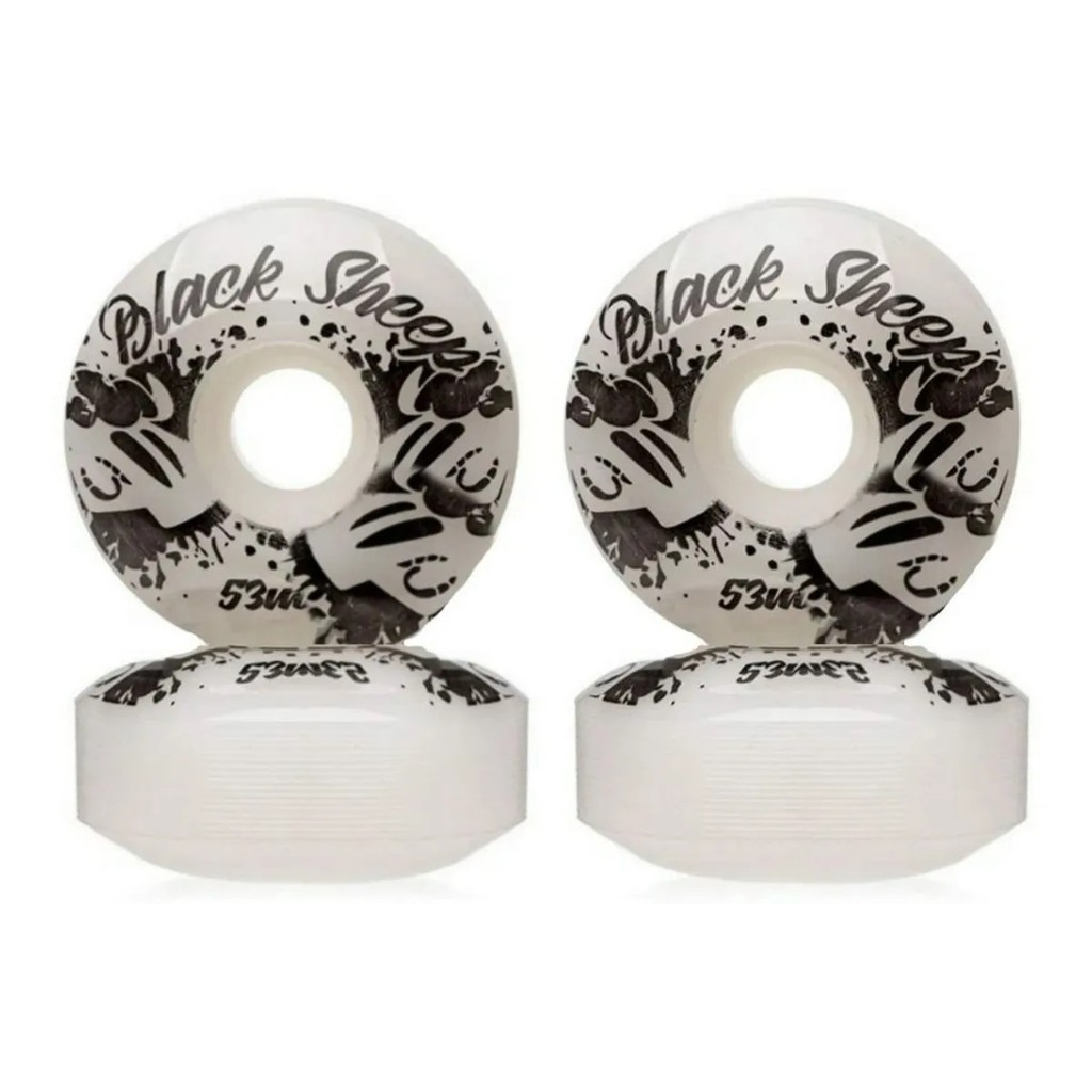 Roda Black Sheep 53mm 99a Skate Skateboard Wheels 4 Rodas Street Melhor preço com Nota Fiscal