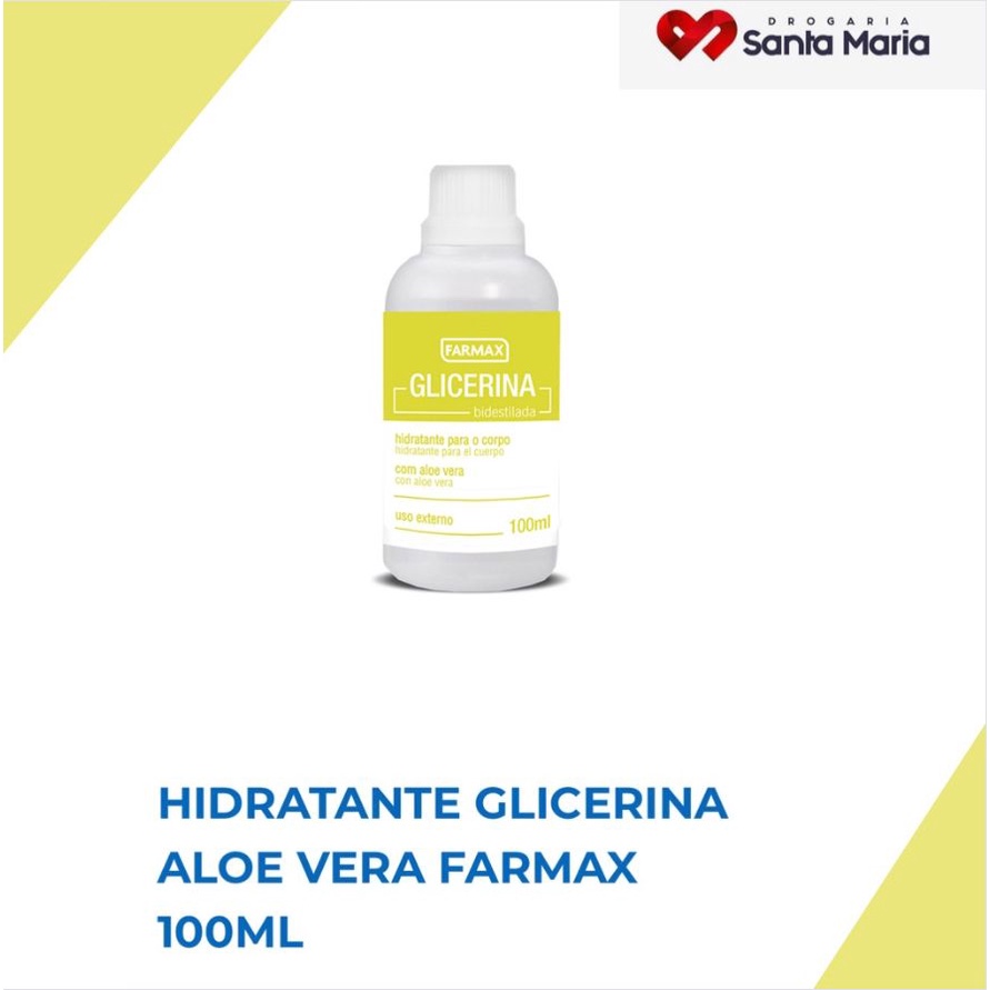 Glicerina bidestilada com 100ml - Farmax