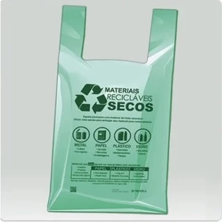 Sacola Plástica De Mercado Biodegradável 48x55 C/100 Uni.