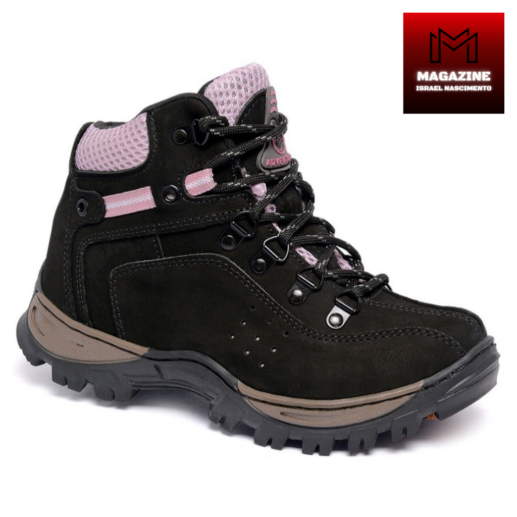 Bota Coturno Feminino Couro Legitimo Adventure Bota Feminina Trilhas Ar  Livre Aventura - Jataí Sports - Bota para Escalada e Trekking - Magazine  Luiza