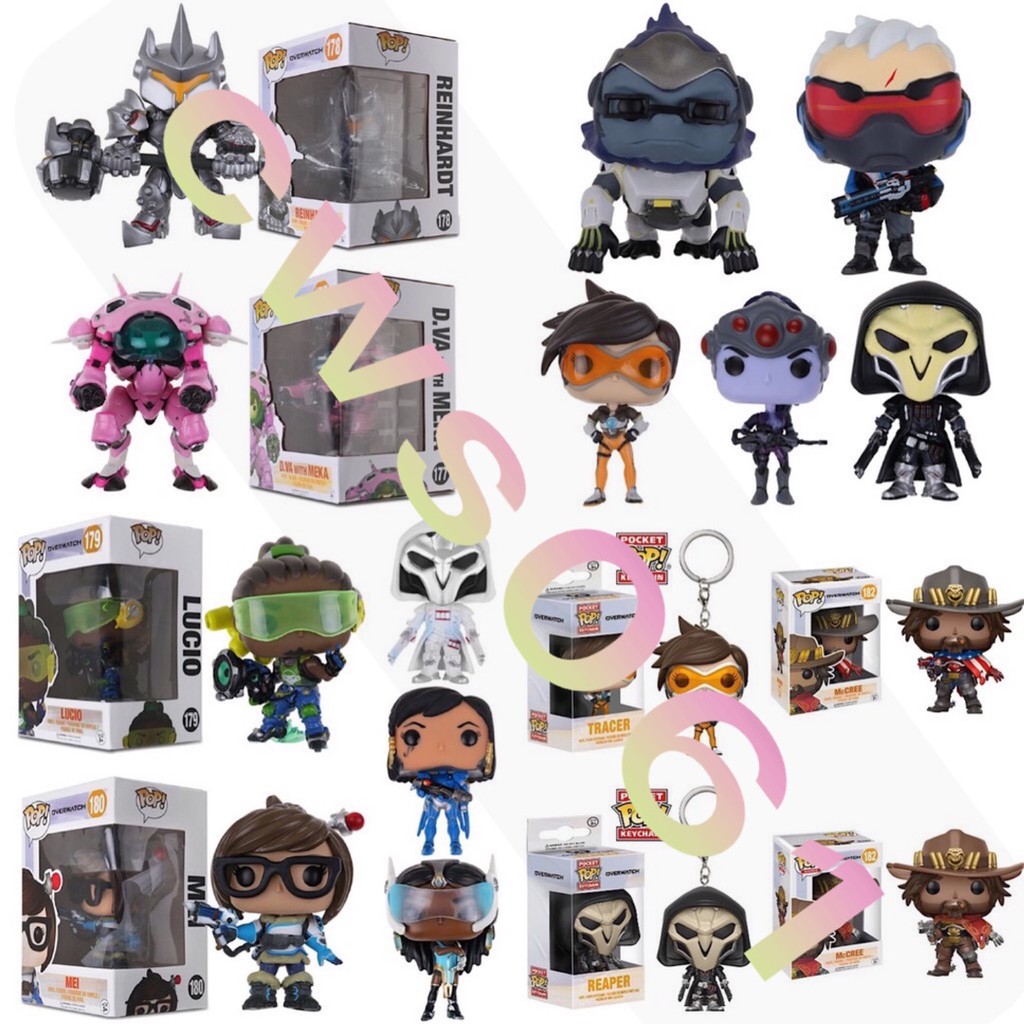 Especial Offer ! FUNKO POP Widowmaker Traçador Ceifador Winston Vinil Figura Overwatch Jogo Presente Toy (box no perfect)