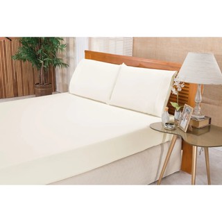 Jogo De Cama Lencol Elegance Casal King 3 Pecas Palha