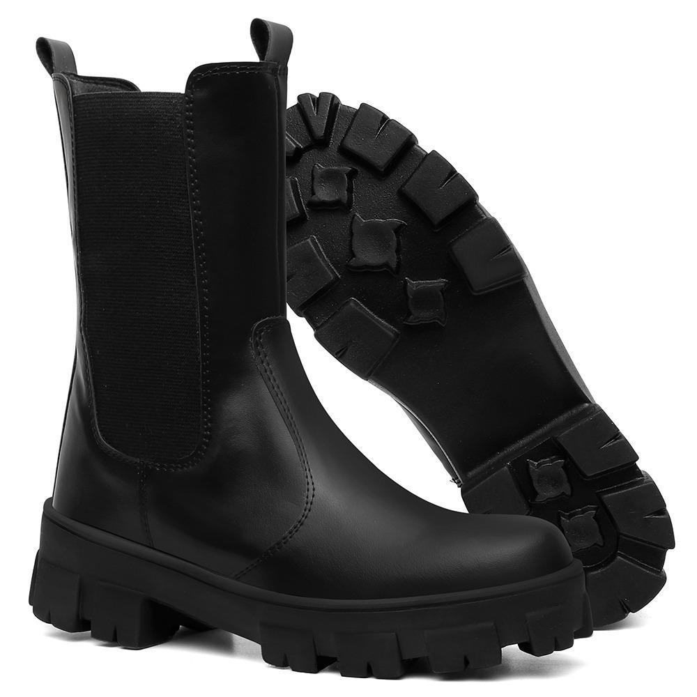 Creeper Preto Fosco Estilo Veggie Shoes