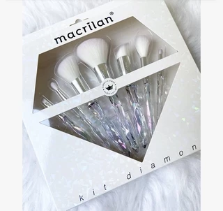 Kit de 7 Pinceis Profissionais Diamond Macrilan