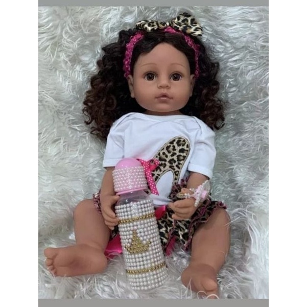 Boneca Bebê Reborn Morena Com Jogo De Roupa E Acessórios no Shoptime