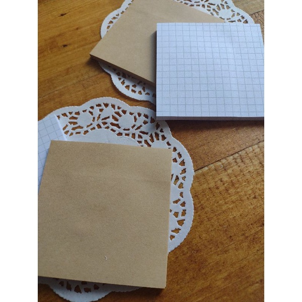Bloco de notas post It 50 fls Kraft /Quadriculado bullet journal , Artjournal Shopee Brasil