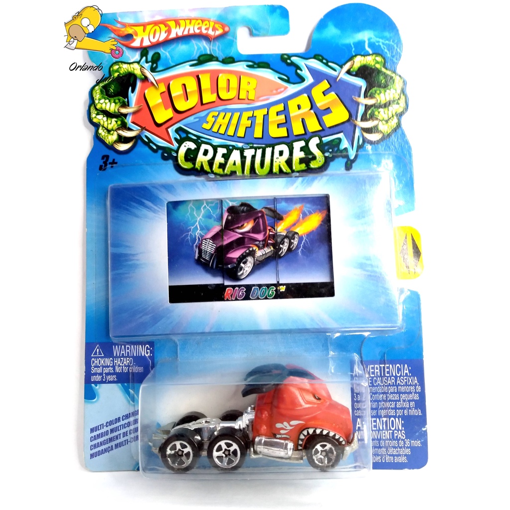 Hot Wheels Rig Dog Colour Shifters Muda De Cor 1/64 em Promoção na