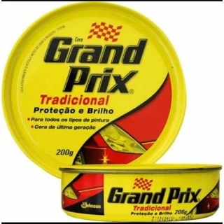Kit Cera + Estopa Grand Prix Gramprix Tradicional 200g Automotivo