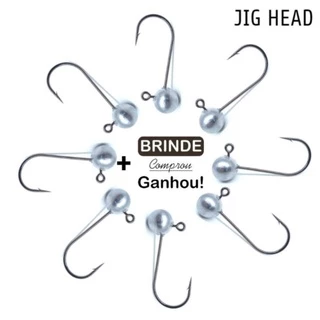 Jig Head pesca robalo vem 5 pçs + boia anzol e chumbo MARCA BPC testado e aprovado entrega rápida