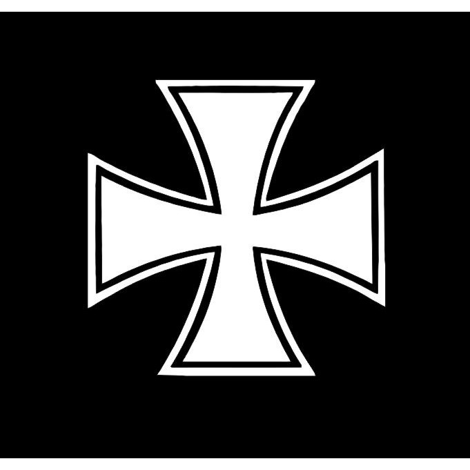 Adesivo Cruz De Ferro Iron Cross 10x10cm | Shopee Brasil