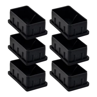 Ponteira Protetora Pe De Cadeira Tubo 50x30 Conjunto 6pc