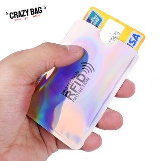[Saco Preguiçoso] 1 x Caixa Protetora De Alumínio Metálico anti-Escova rfid