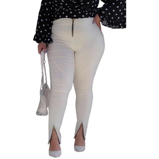 Calça Zipper Plus Size Social Bengaline Com Cinto G1 CZ003 - S