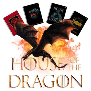 Caderno Espiral Capa Dura House Of The Dragon 80 Folhas 1und