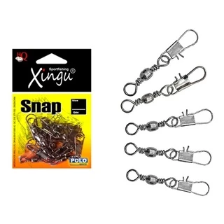 KIT 10 SNAP ENGATE RAPIDO PARA ISCAS COM GIRADOR - VARIAS MEDIDAS