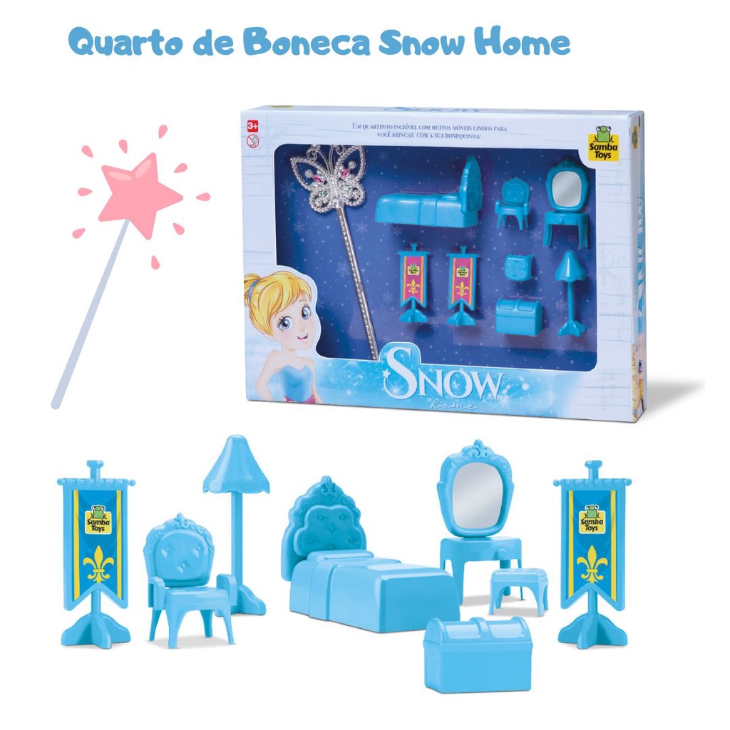 Boneca Princesa Dos Sonho Aventura Snow 50cm