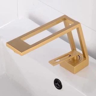 Torneira Banheiro Bica Alta Luxo Moderna Pia CA8206D Dourado Luuk Young