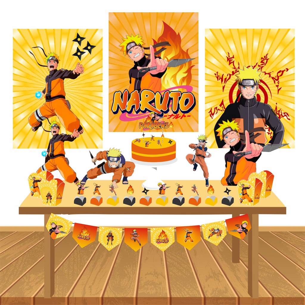 topo de bolo naruto shippuden para imprimir  Festa infantil naruto,  Aniversário naruto, Festa naruto decoração