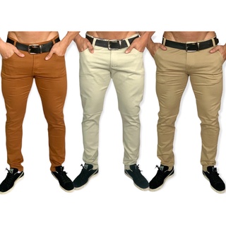 Kit 3 Calças Masculina Jeans Sarja Com Lycra Promoção