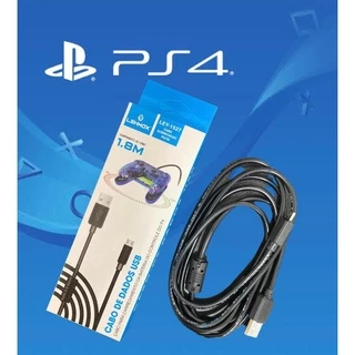 Cabo Para Ps4 Carregador Com Filtro Usb V8 1,80 Mts Original