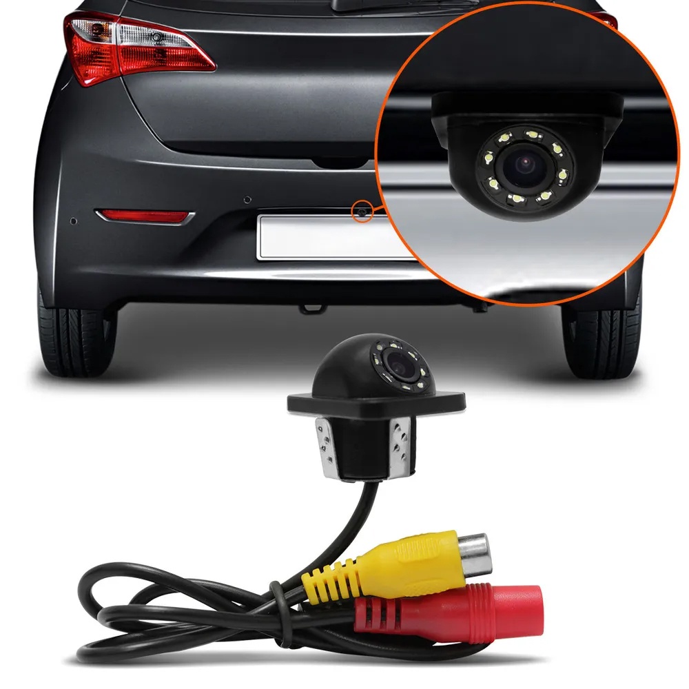Câmera De Re Automotiva Estacionamento Tartaruga Led Noturno