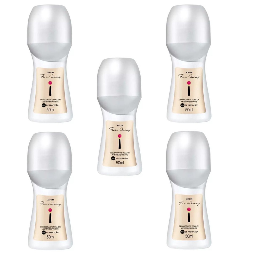 Kit Desodorantes Roll-On Far Away 50ml (5 unidades) Avon - Main Image