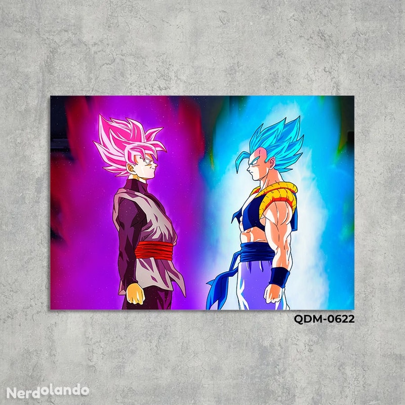 Quadro - Dragon Ball Super - Goku super sayajin blue - Decoração